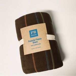 NWT Pottery Barn softest Fleece Midcentury modern standard sham